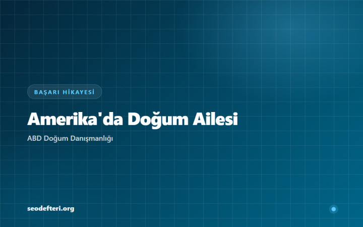 Amerika’da Doğum Ailesi: Yurt Dışı Hedefli SEO & Reklam Başarısı